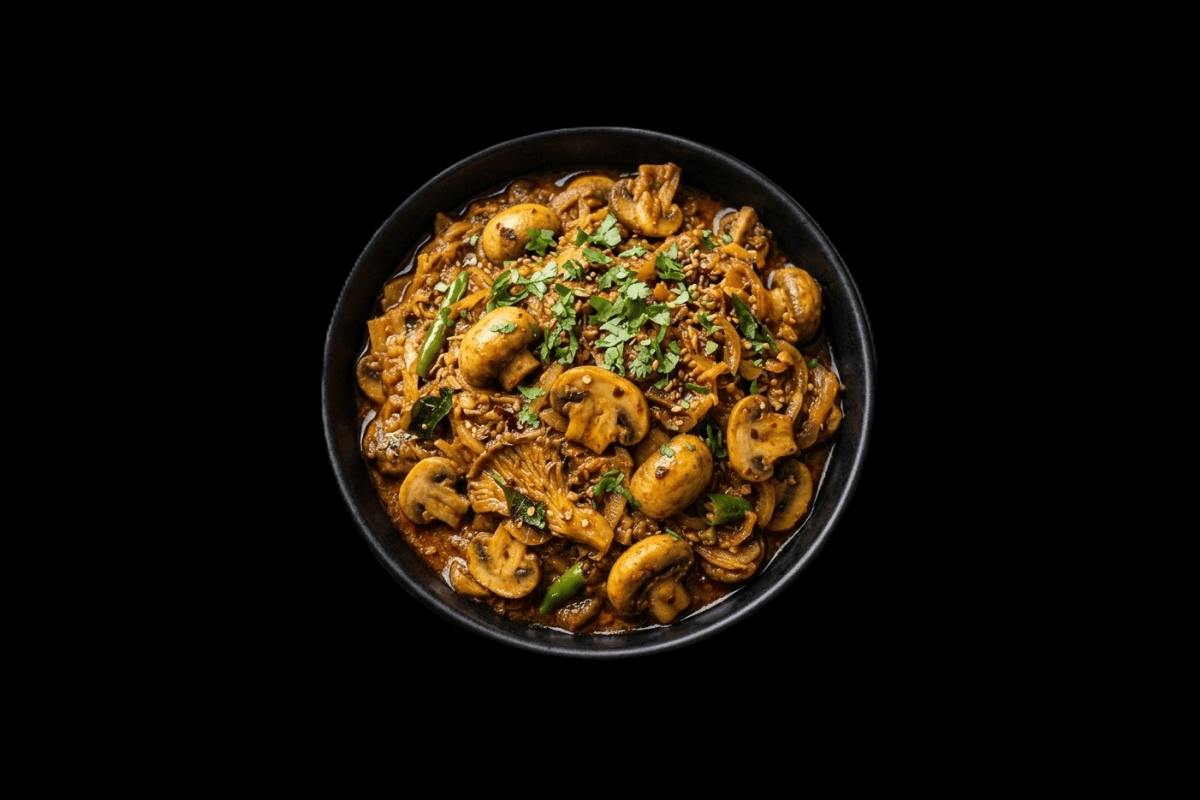 Mushroom Peas (Vegan)